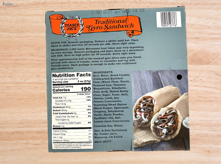 Trader Joe’s Gyros with Tzatziki Dip — Kristen Martinelli