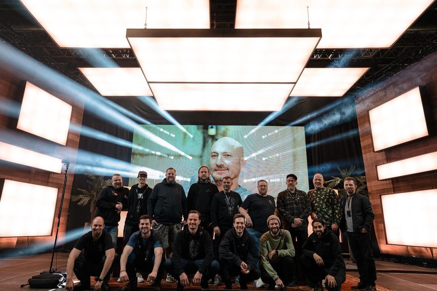 For the last few months I&rsquo;ve had the absolute pleasure of lighting Paul Kalkbrenner&rsquo;s tour with this handsome bunch of merry men.
A huge thank you to @highscream for trusting me with this design, I&rsquo;ve had an absolute ball with it. 
