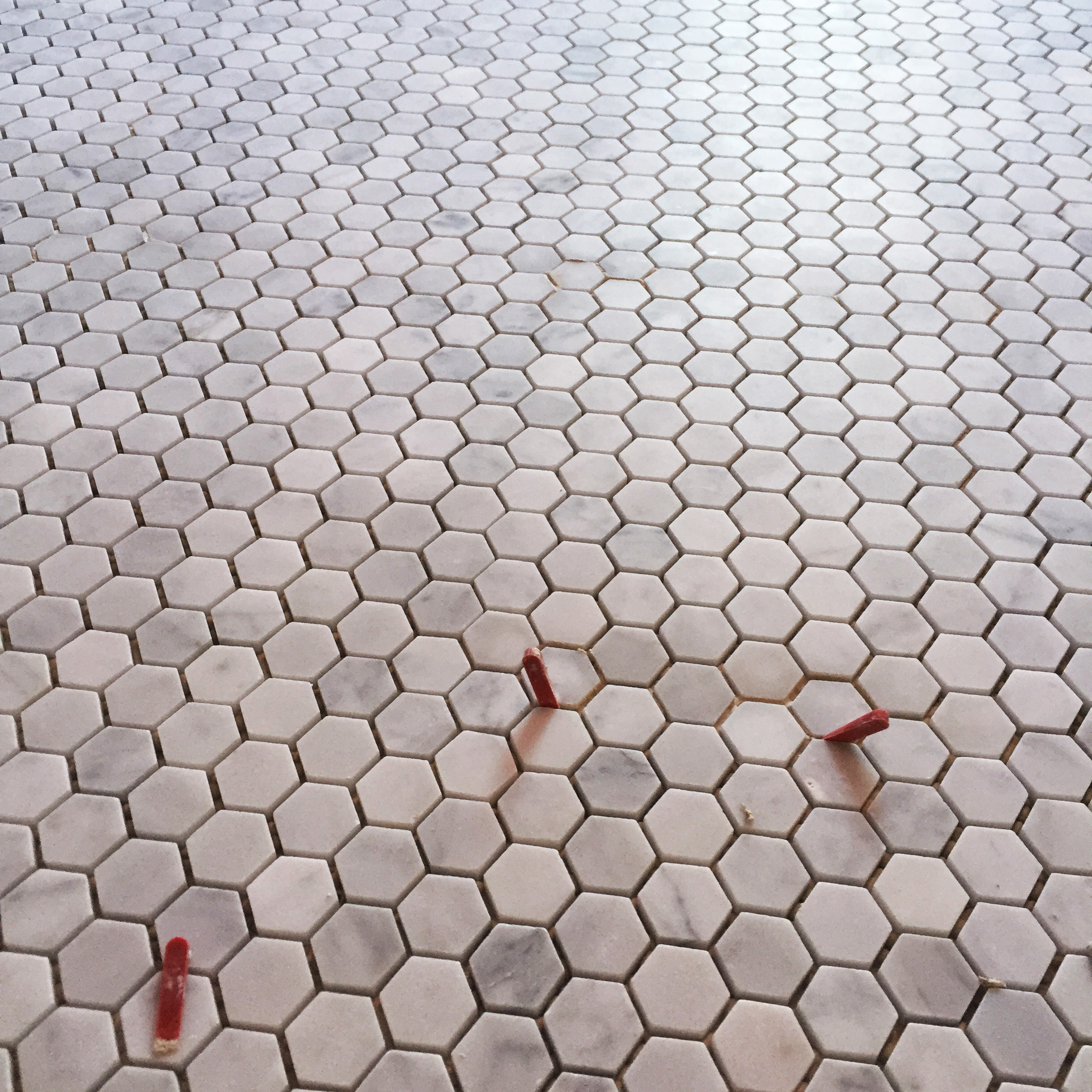  Bathroom floor installation: Prospect Heights Brownstone 