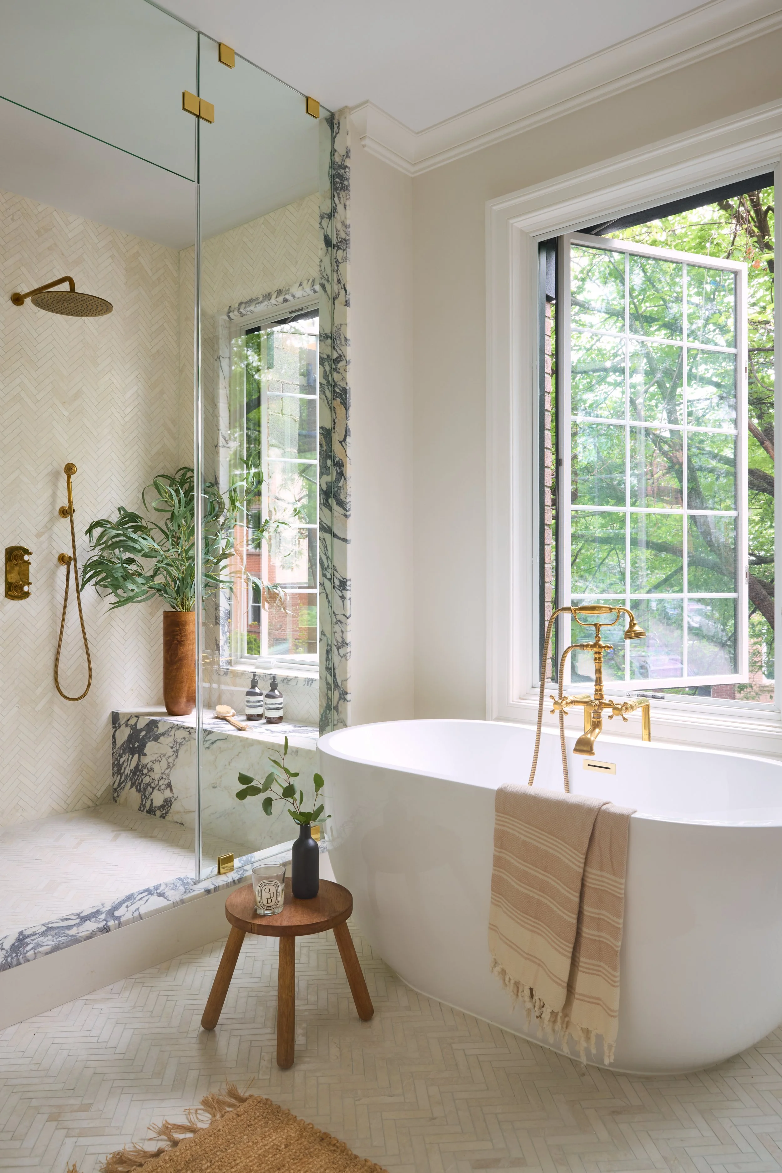 38 Garfield Place Primary Bathroom designed by Alexandra Peck Design