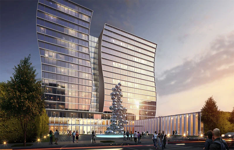 Tavistock Town Center Hotel, Lake Nona, Orlando, Fla. (Opening 2019) Image Credit: Tavistock Hotel Collection, Arquitectonica