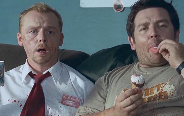 The Cornetto trilogy. Three hilarious films made by cinephiles for cinephiles, each movie being an homage to a specific genre. Simon Pegg and @friedgold will probably go down history as one of the best comedy duos there is. Add @edgarwright and you&r