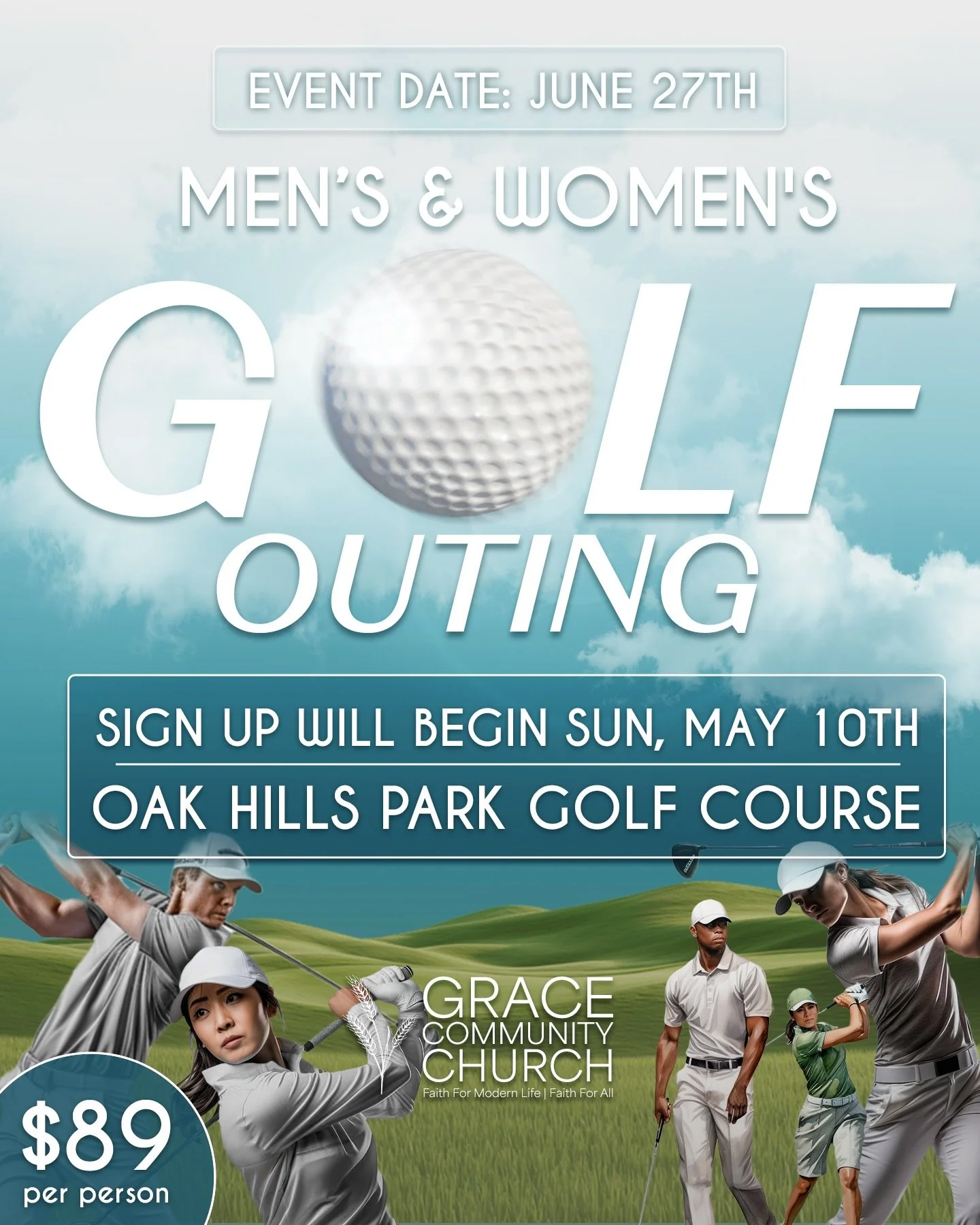 SAVE THE DATE ⛳️

Men&rsquo;s &amp; Women&rsquo;s Golf Outing | June 27
Oak Hills Park Golf Course, Norwalk
$89 per person

Whether you&rsquo;re chasing birdies or just trying to avoid the sand, this day is for you. Come enjoy great golf, even better