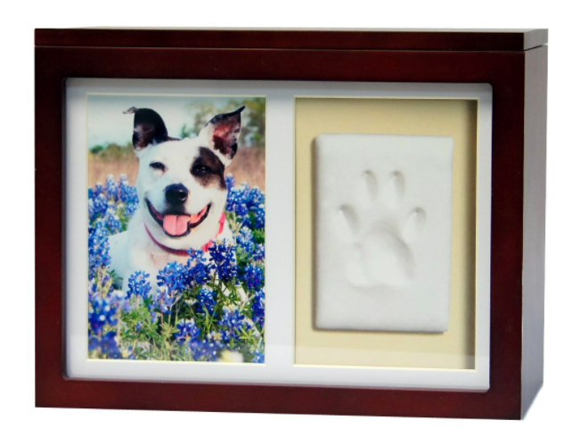 Photo & Paw Print Urn