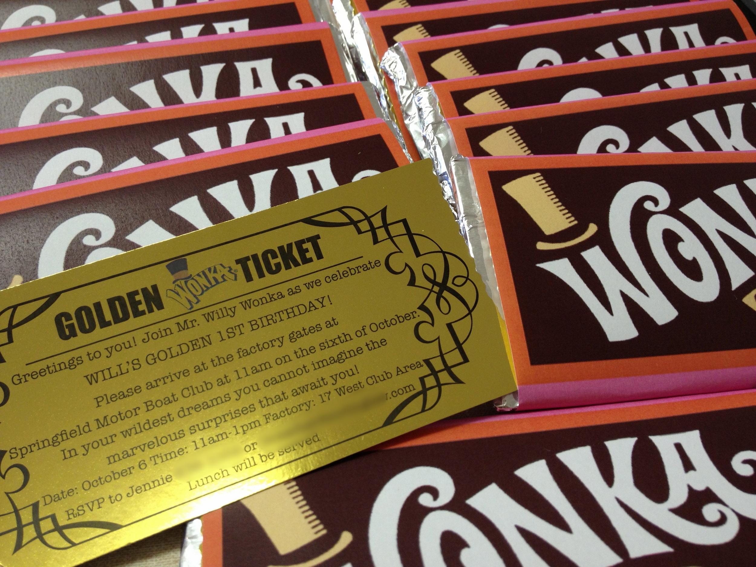 Wonka Party Invitaiton