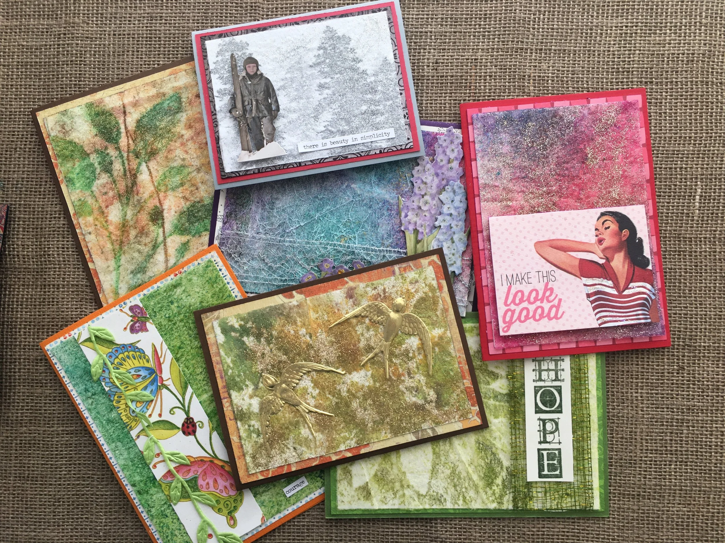 Textured Card Background Technique