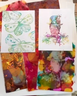 Alcohol Lift Ink Technique