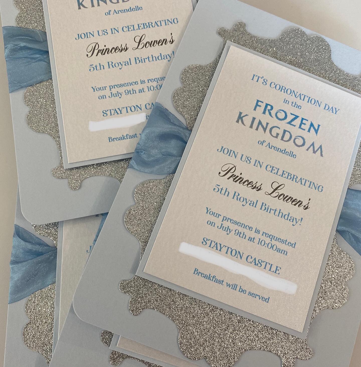 Not only do we make dream wedding invites we also take birthday invitations to the next level! #princesspartyinvitation #glitterandribbon #ourglitterdoesnotshed