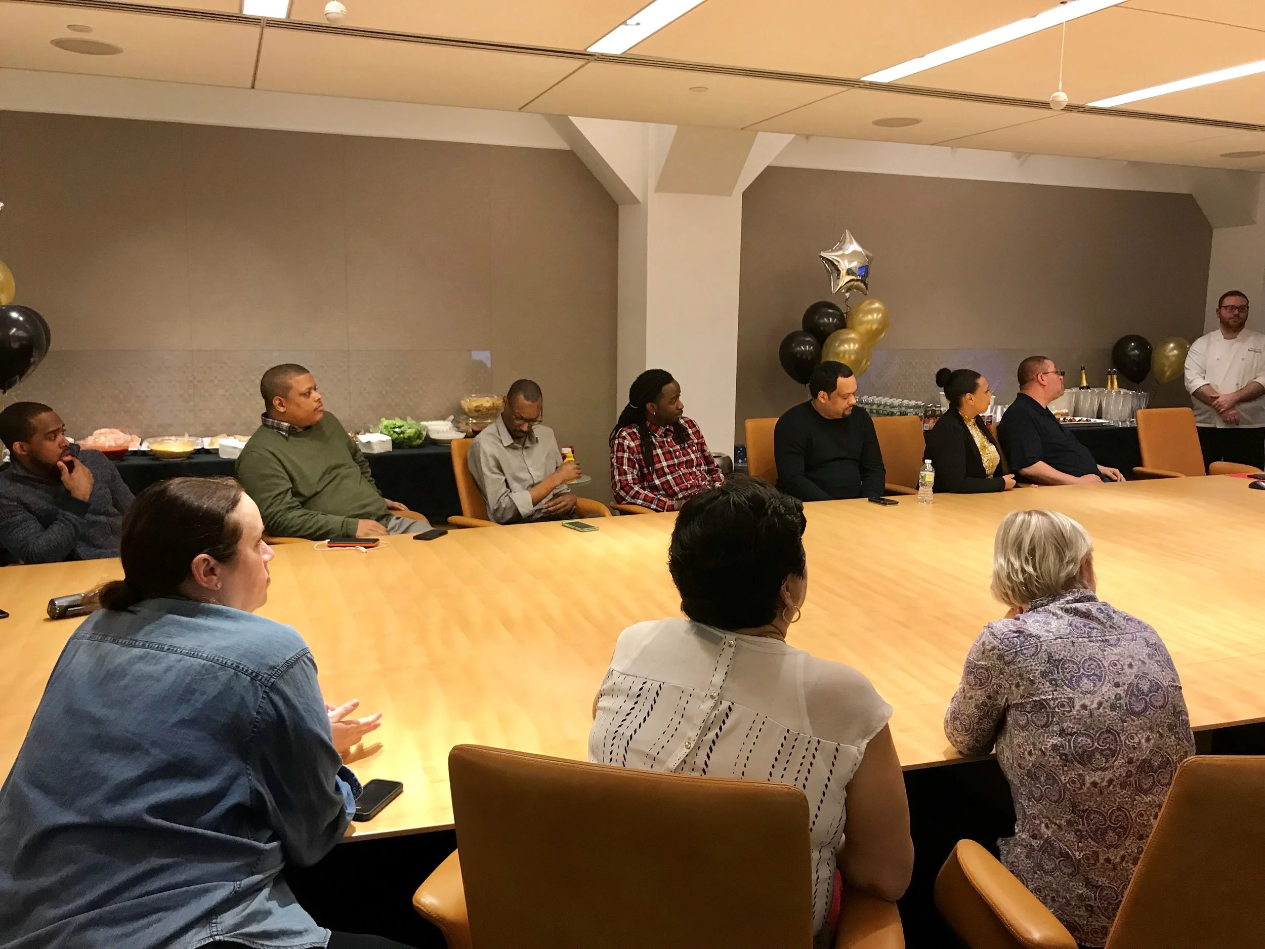 Back row (L to R): Jamel Turner, Antoine Galloway, God Smallwood, Darnell Willis, Manny Nunez, Sophia Kirby, Tommy Rodriguez Front (L to R): Dawn Menzel (AETN), Sara Almendariz, Elwira Capala