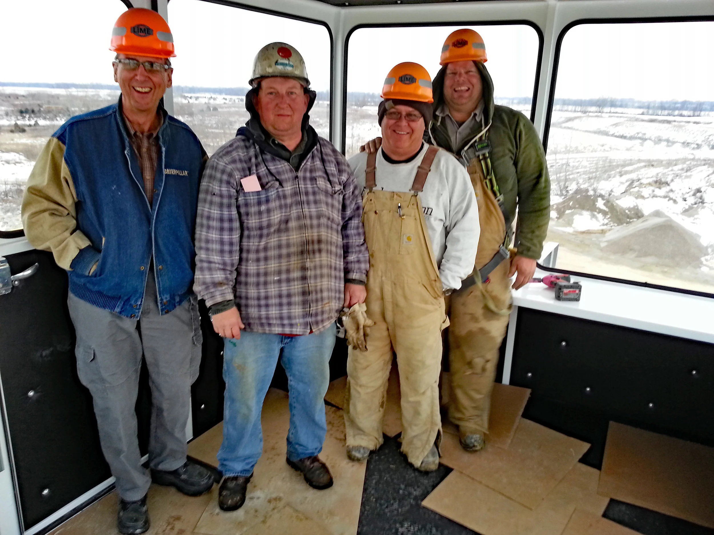 Plant Crew in the New Operator Station - December 2013