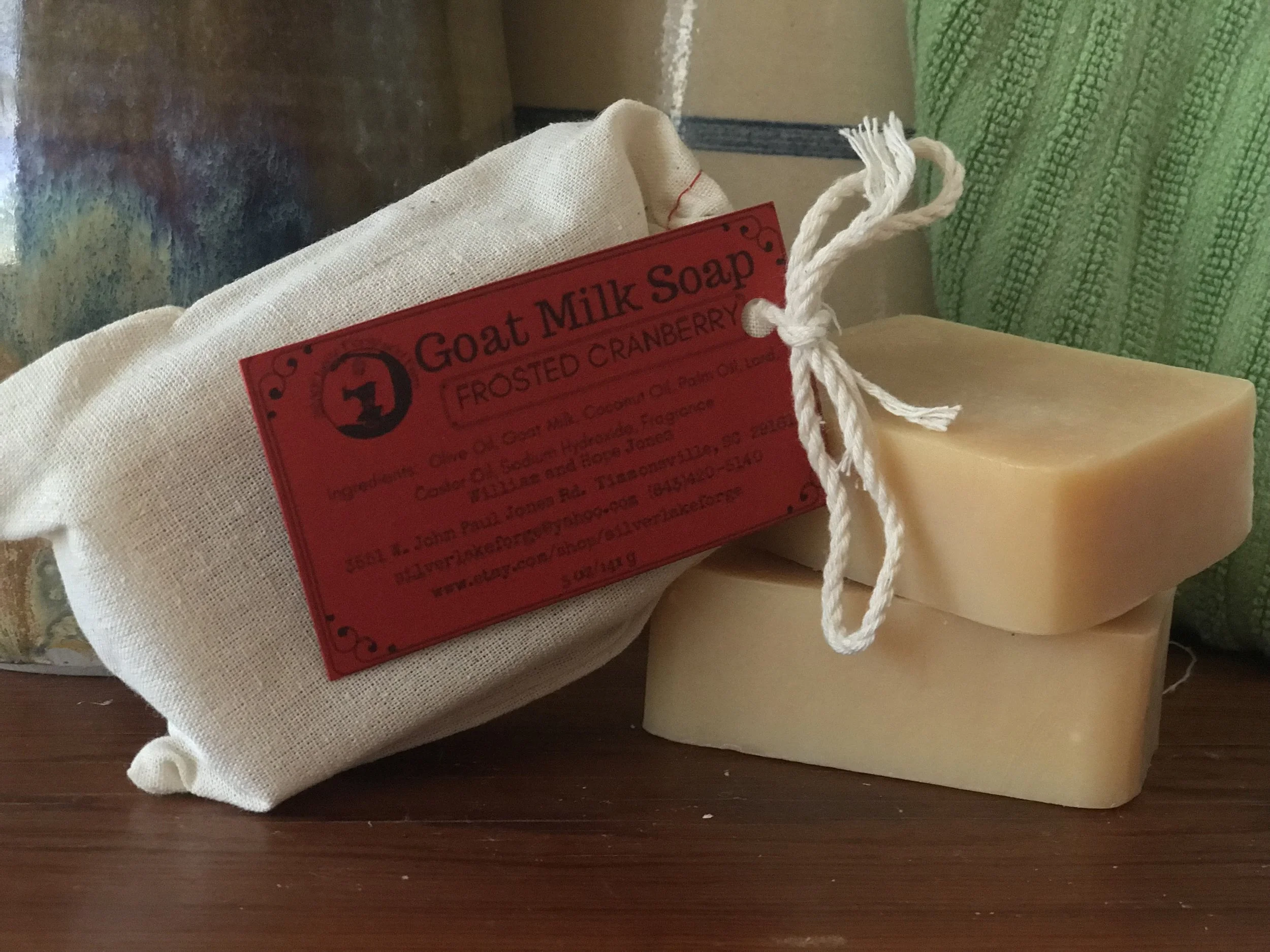 Frosted Cranberry Goat Milk Soap