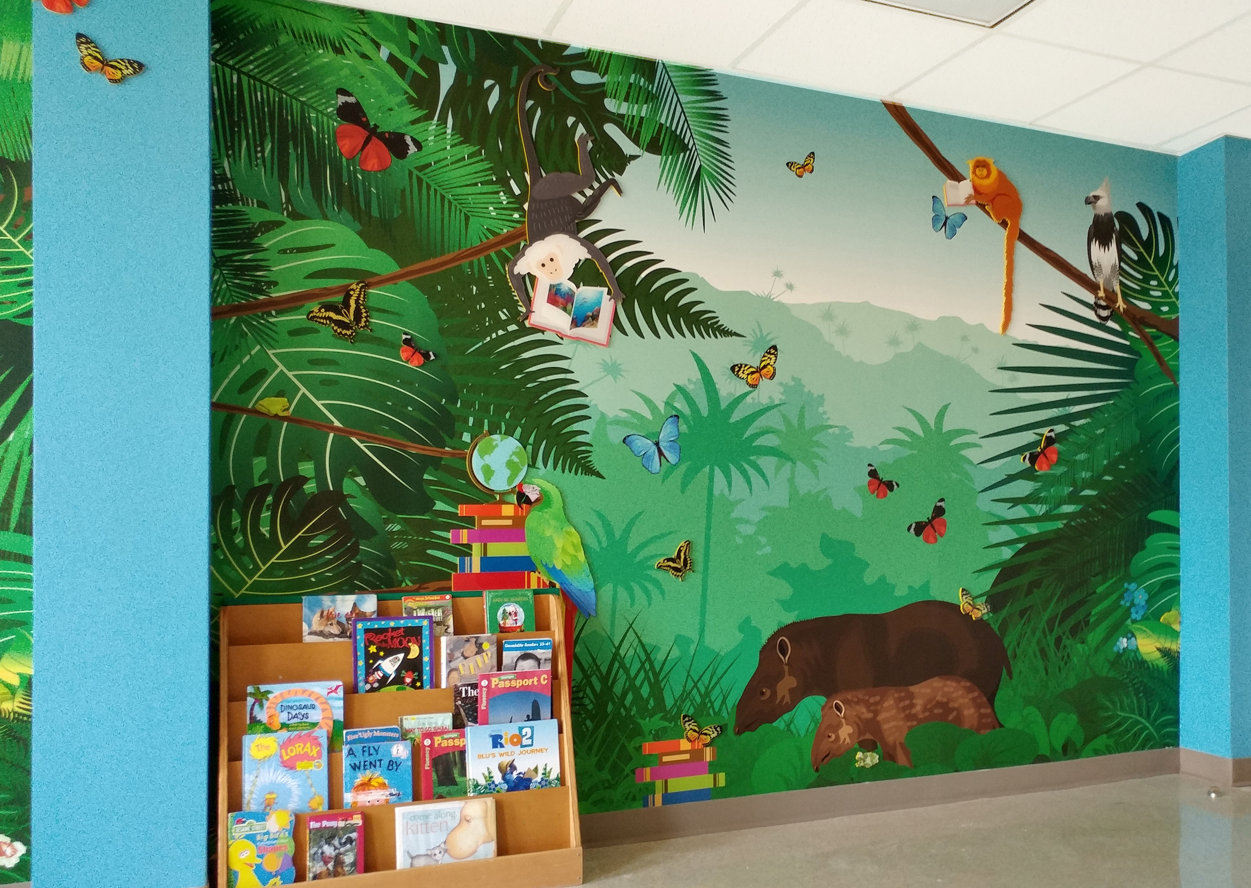 Jungle Mural (Right Panel)