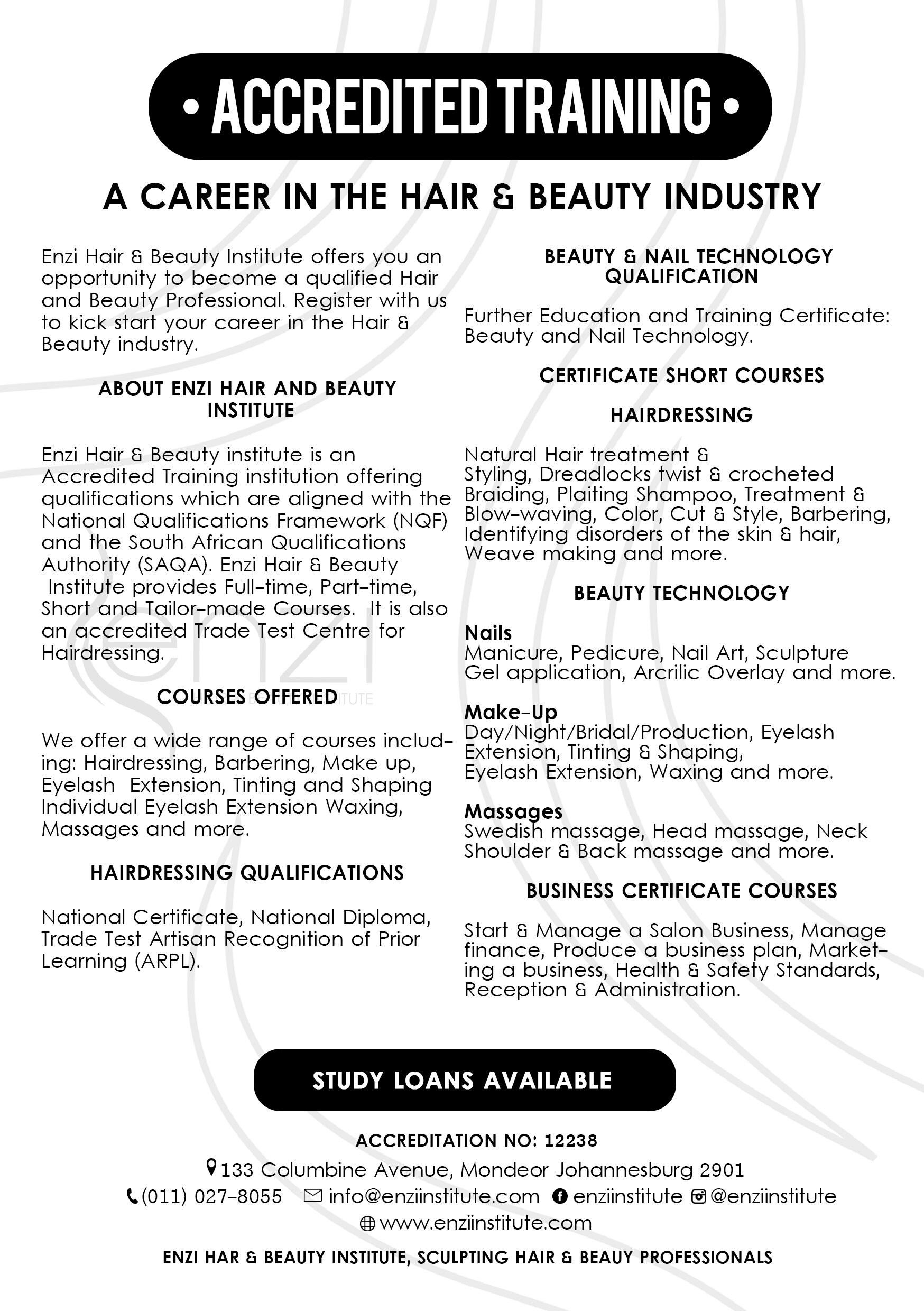 2020 Prospectus — Enzi Hair & Beauty Institute