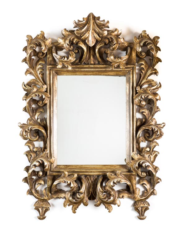 Hand Carved Repro of Baroque Mirror
