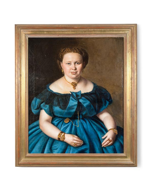 European Mid 1800s Portrait of a Lady