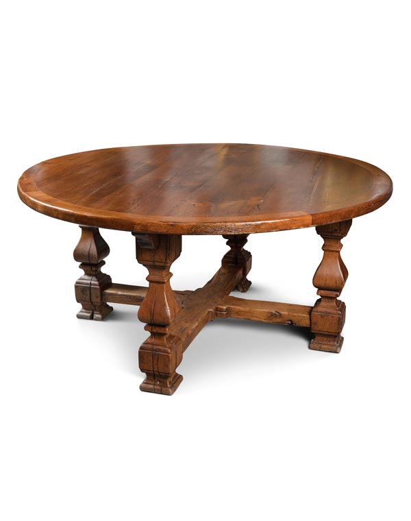 White Oak Wood French Dining Table