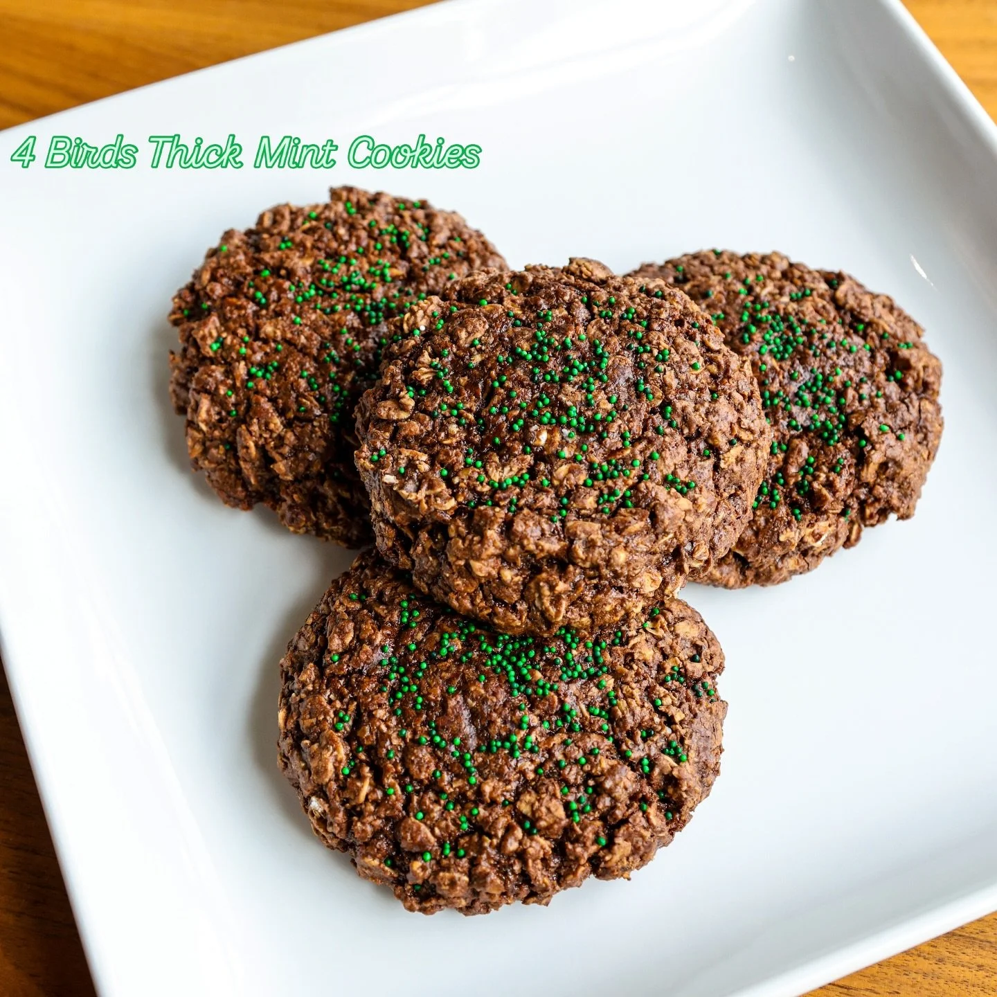 Thick mints are available at The Garage Foodhall ☘️ they&rsquo;re a version of our GF chocolate fudge cookie with a kiss of mint. Get them while they last!