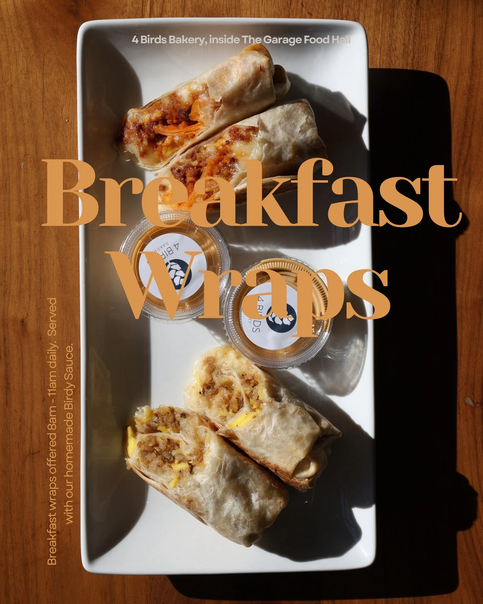 Let&rsquo;s test this visual theory&hellip; 👀🌯

Does looking at the tastiest breakfast wraps in town instantly make you hungry? 😏 We&rsquo;ve got Chorizo, Sausage, and Veggie Breakfast Sausage - each loaded up and served with our homemade Birdy Sa