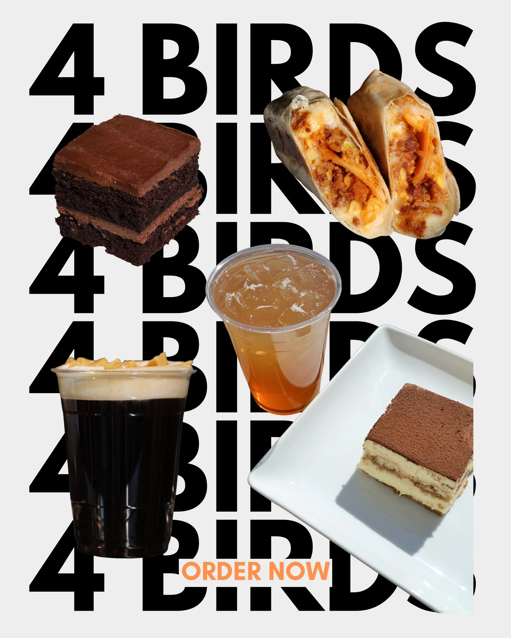We&rsquo;re so much more than baked goods 🙌 At The Garage Food Hall, you&rsquo;ll find our loaded breakfast wraps, smooth nitro cold brew, fresh matcha, creamy tiramisu, and all the classic 4 Birds favorites the city already loves 🥐☕🌯

Whether you