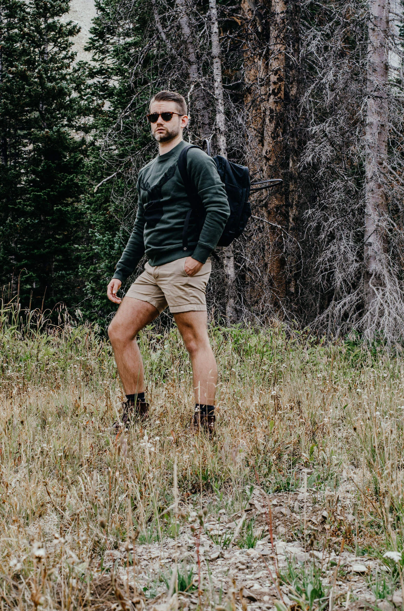 Menswear outfits for hiking in Colorado