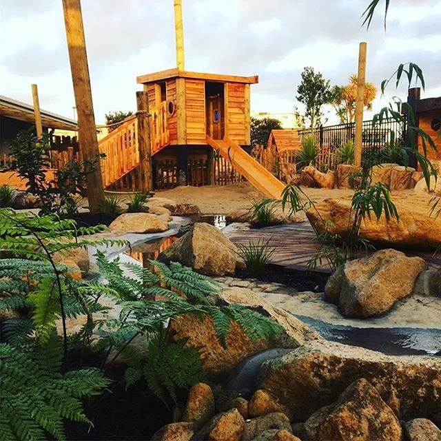 Such a pleasure to watch these outdoor playground plans come to life at @houseofwondergisborne, and now observe our new tamariki engaging in play this week #ece #childcare #nature #natureplay #newzealand #education #love #passion