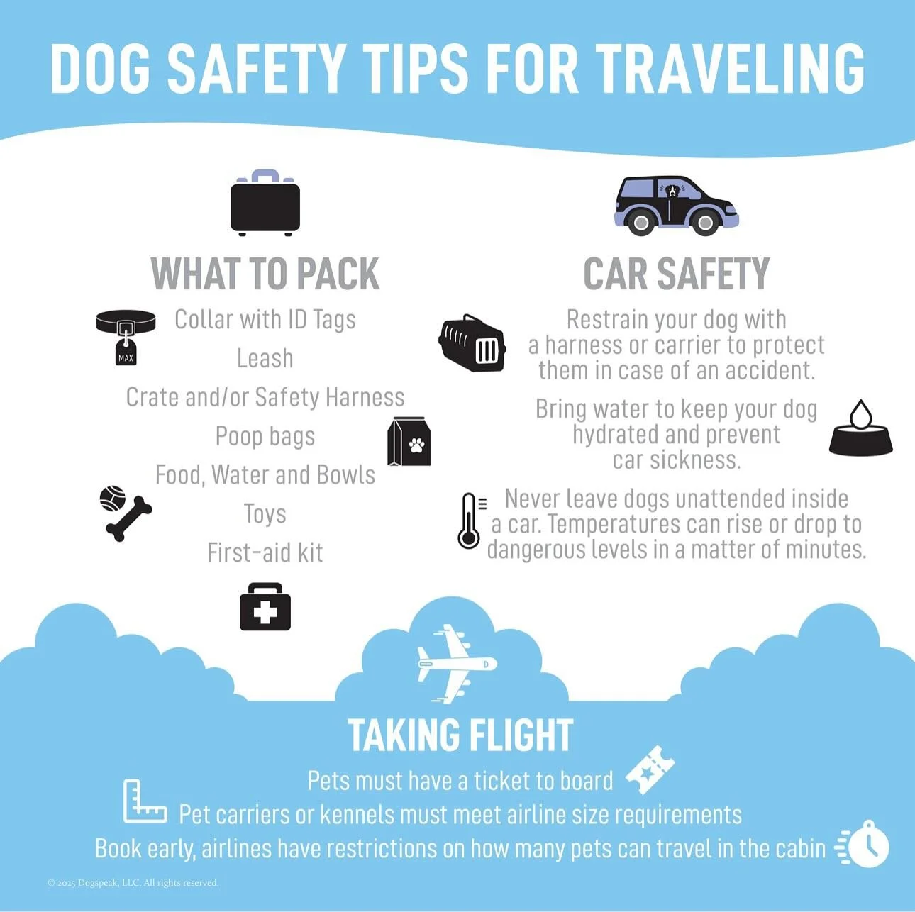 Dog safety tips for traveling #dogspeak #dogspeaknj #dogtrainingnj #adoptdontshop