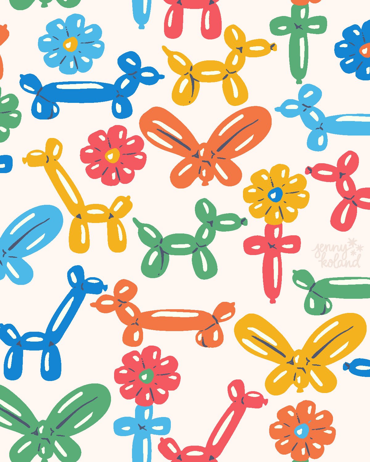 Getting ready for a certain toddler's birthday party this weekend and balloons are on the brain! I went for a kid's party vibe with my entry for this week's #spoonflower challenge: Party Wall. Voting is now open! 

Now off to finish my party prep... 
