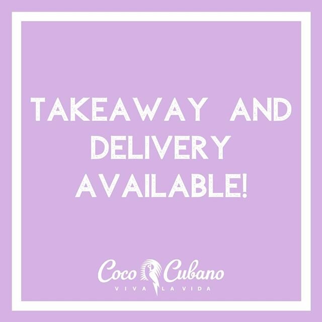 In light of the recent announcements from the Department of Health and the Federal Government, we have made every move to make sure that our customers and staff are safe, healthy and happy. ⁠
⁠
As a result, we are now offering takeaway and delivery s