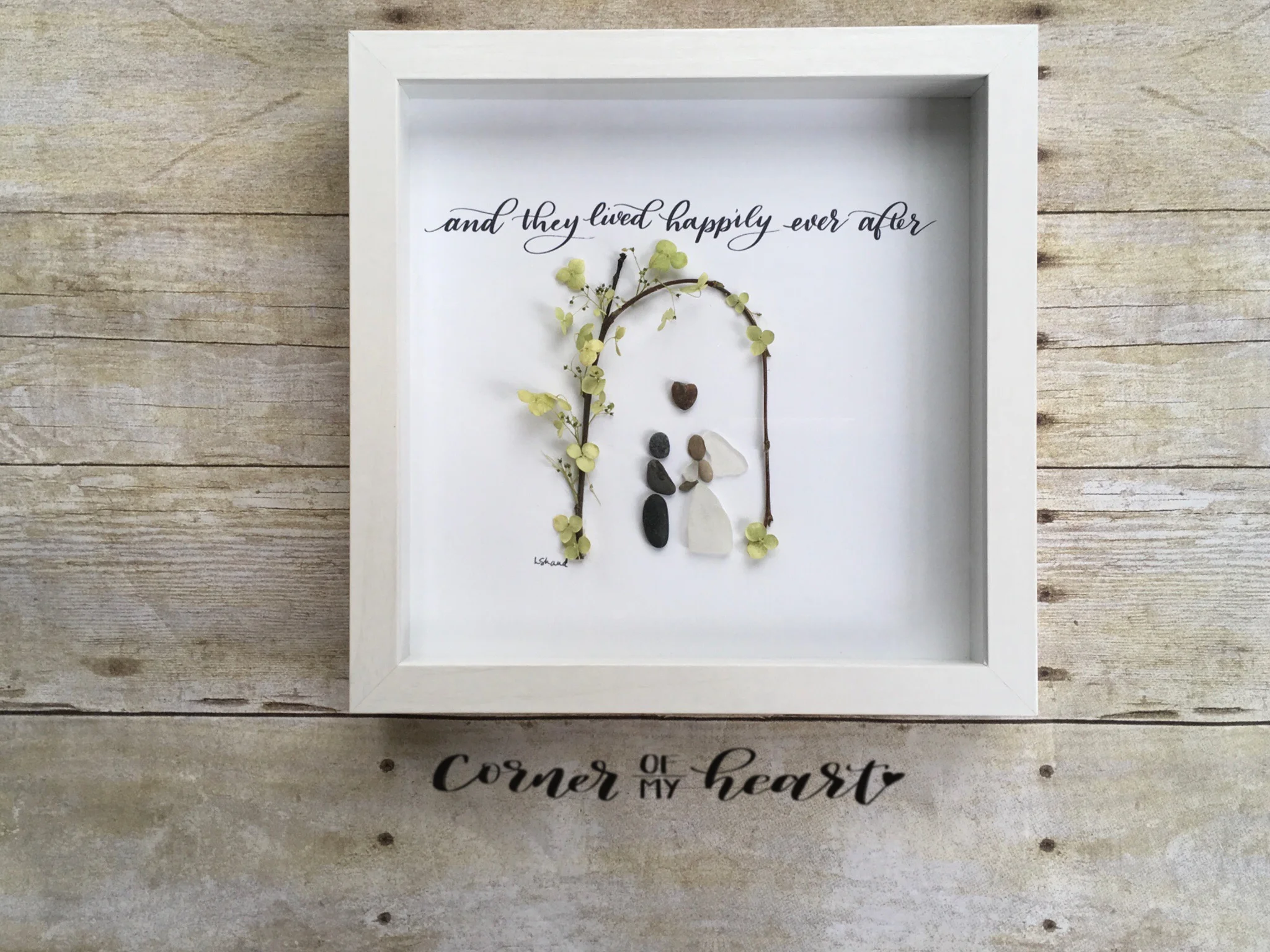 Beach glass happily ever after