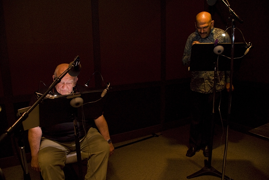 Chacko-and-Ed-Asner-in-action.jpg