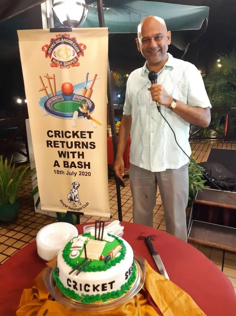 Chacko was the host at the 2020 «Royal Selangor Club Cricket Bash»