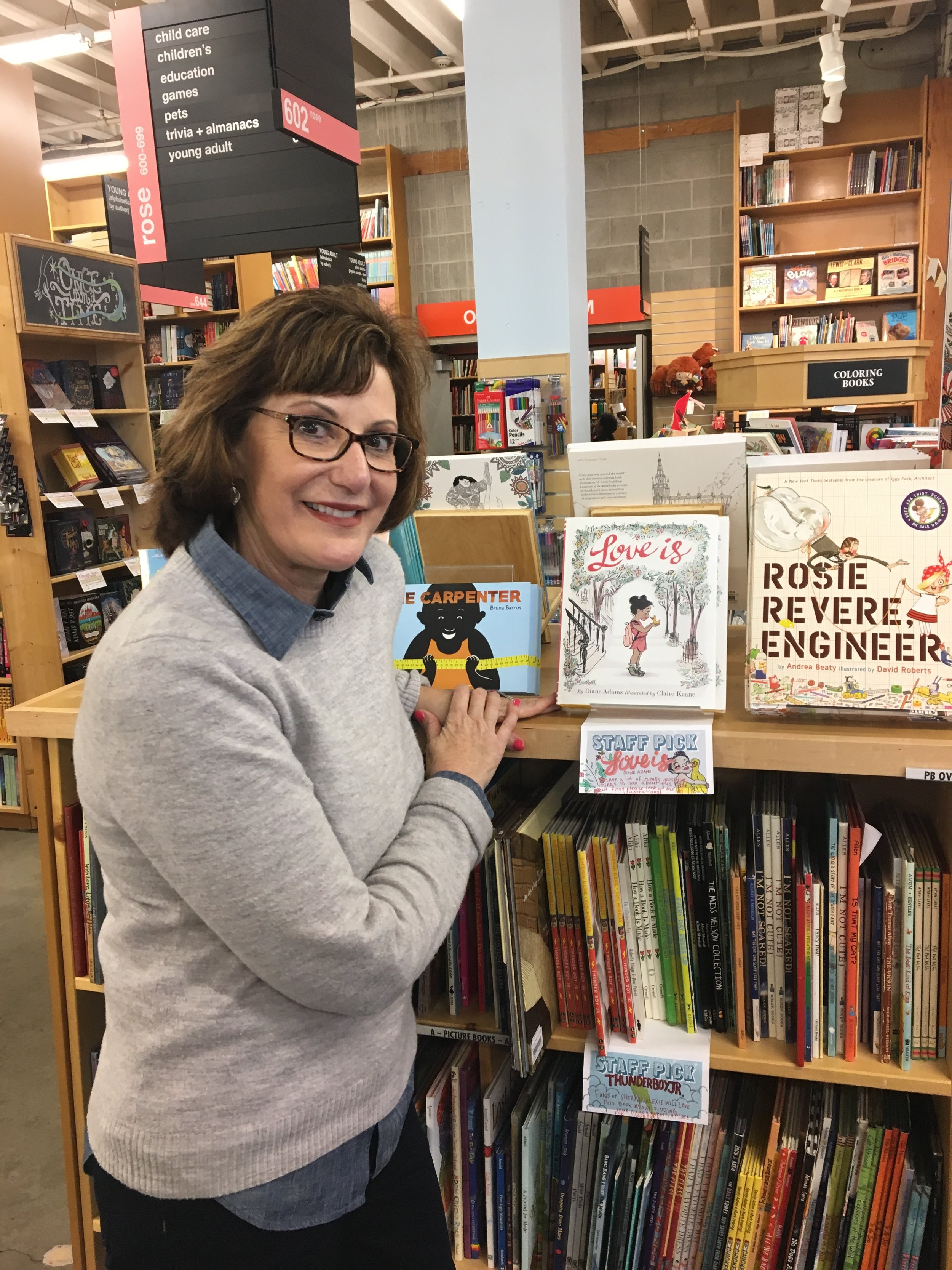  Diane's dream was to have her book in  Powell's  in Portland...and here it IS! 