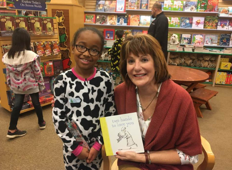  a book signing of TWO HANDS TO LOVE YOU with a storytime friend&nbsp; 