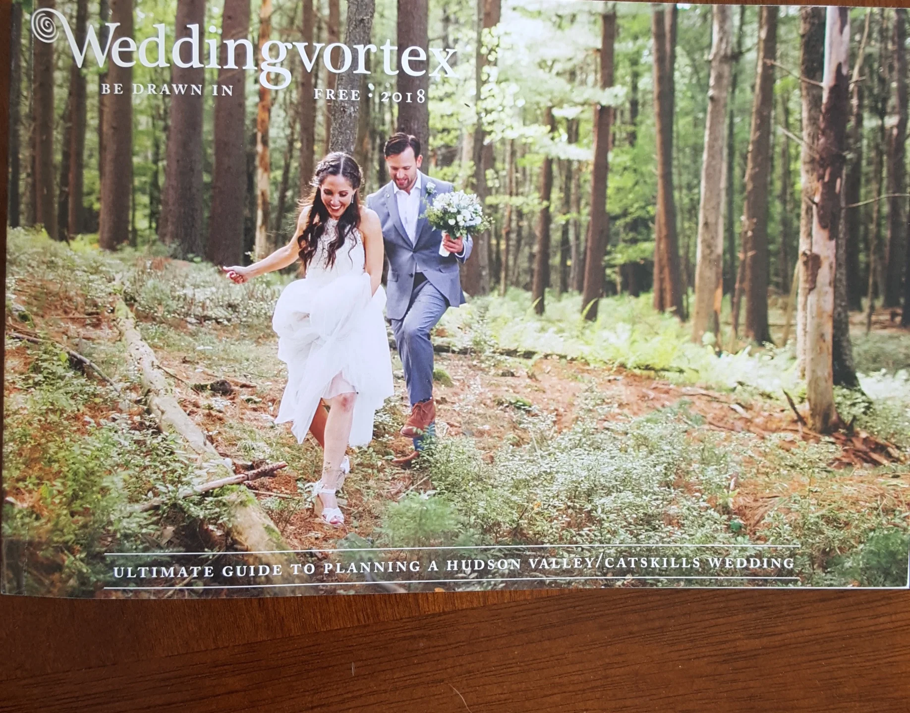 Pick up a copy of this free magazine at many local shops and restaurants. Or browse through the 2018 issue at WeddingVortex.com .