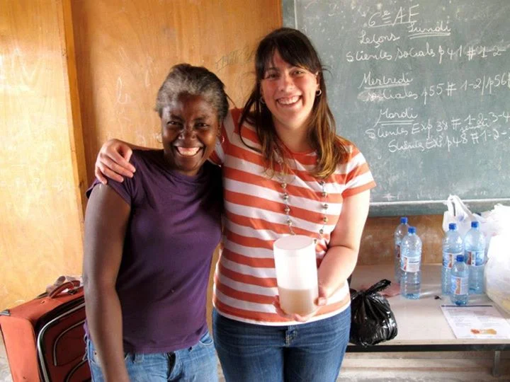 Lovin' Soap Project co-founder Amanda Gail with Community Member. Photo courtesy of Lovinsoapproject.org
