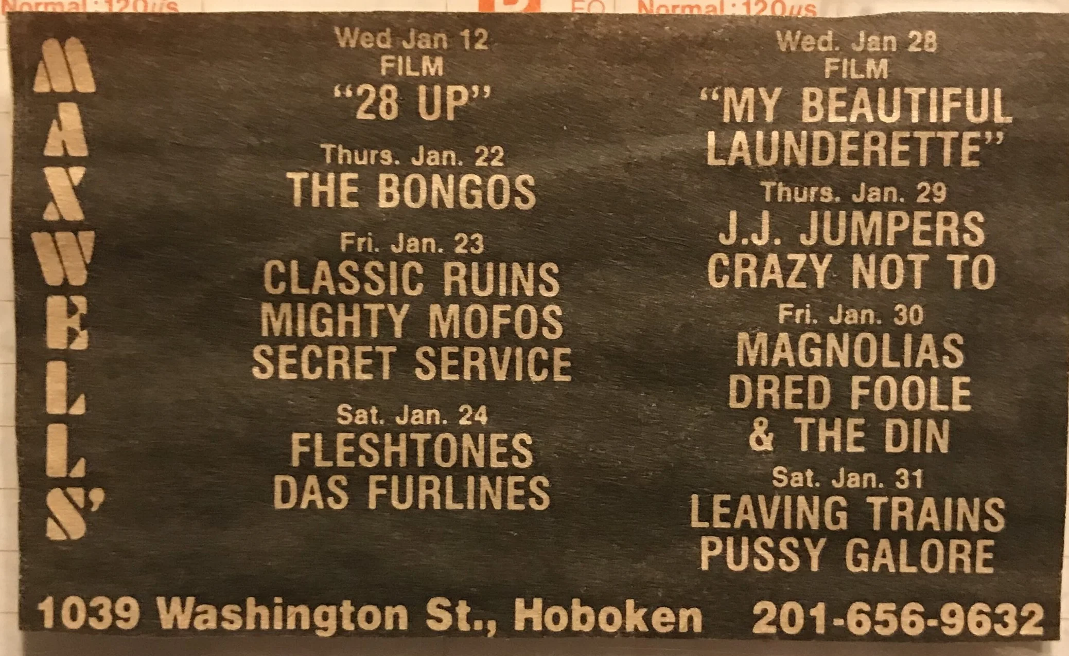 Pussy Galore at Maxwell's (01-31-1987) — The Mckenzie Tapes