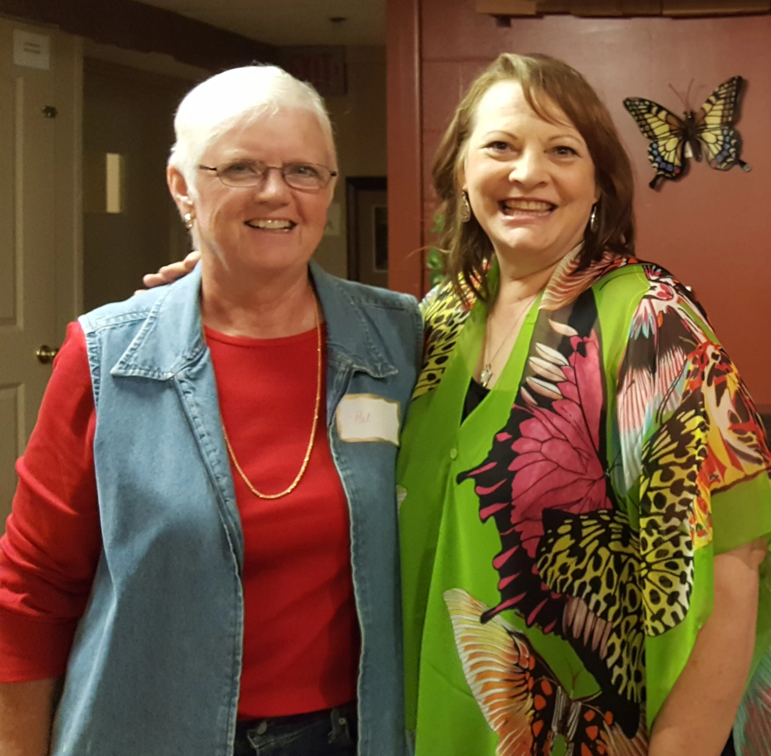 Pat Hixon and Kathy at the EnVision YOU Book Launch Party
