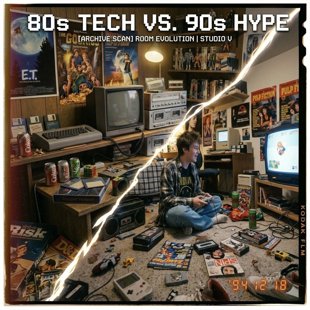 🕹️ Pixels &amp; Pop-Culture: Mapping the DNA of the 80s and 90s Bedroom