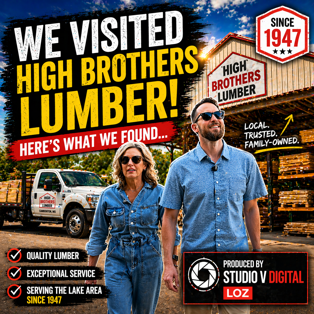 🪵 BUILT ON LEGACY — High Brothers Lumber x Lake Expo x Studio V!