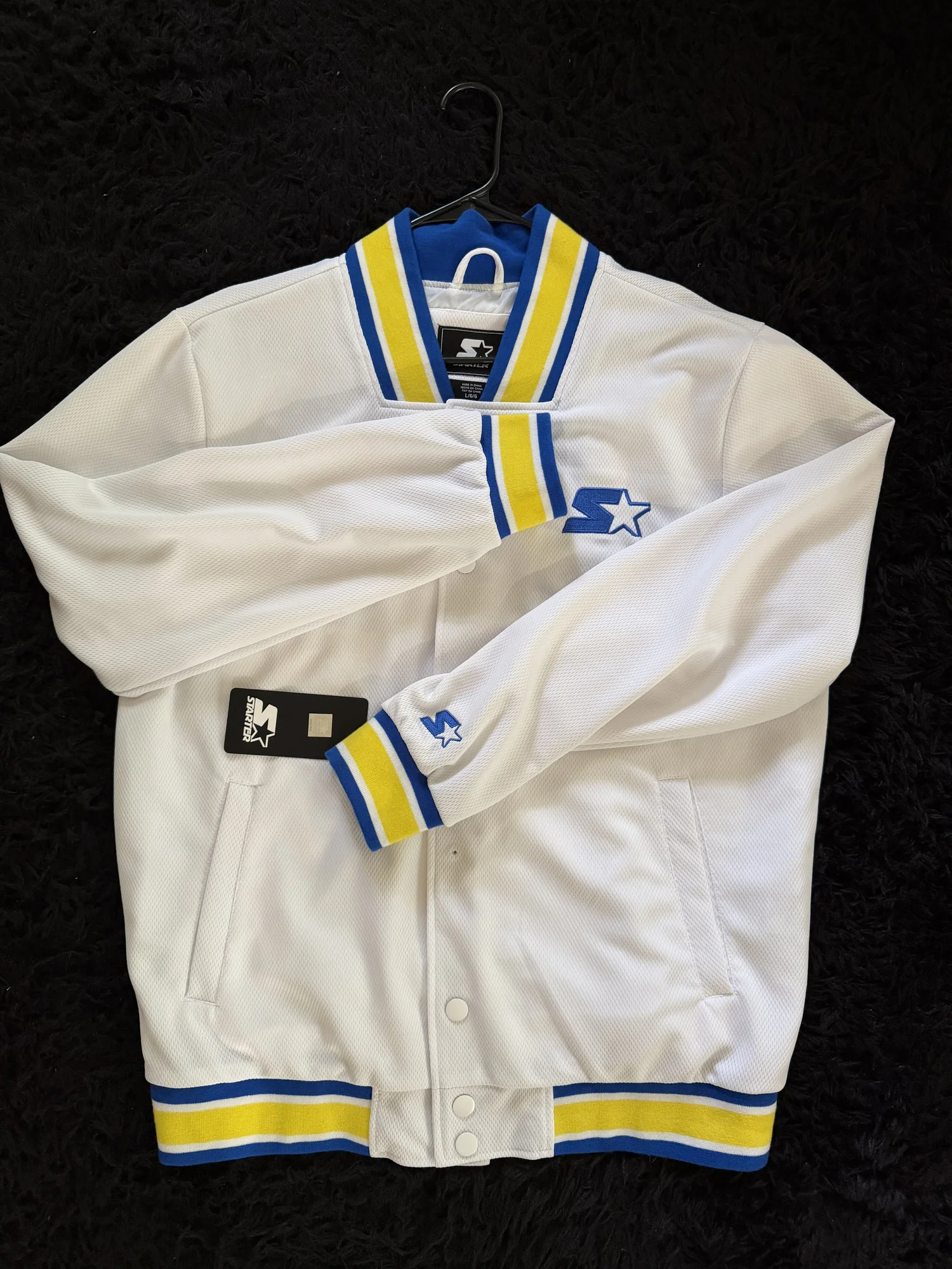 STARTER White Varsity Jacket, actual item