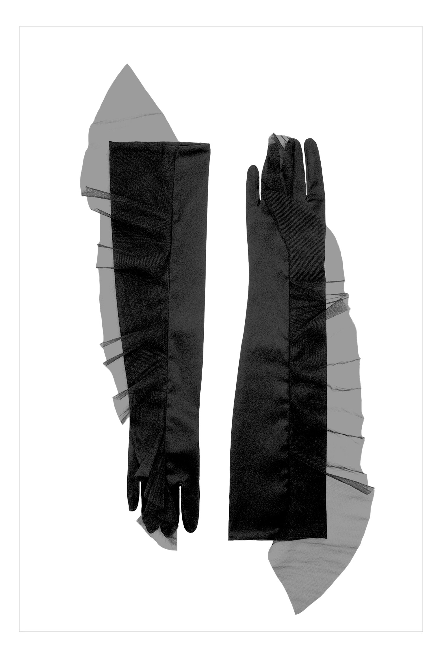 Single Ruffle Opera Glove