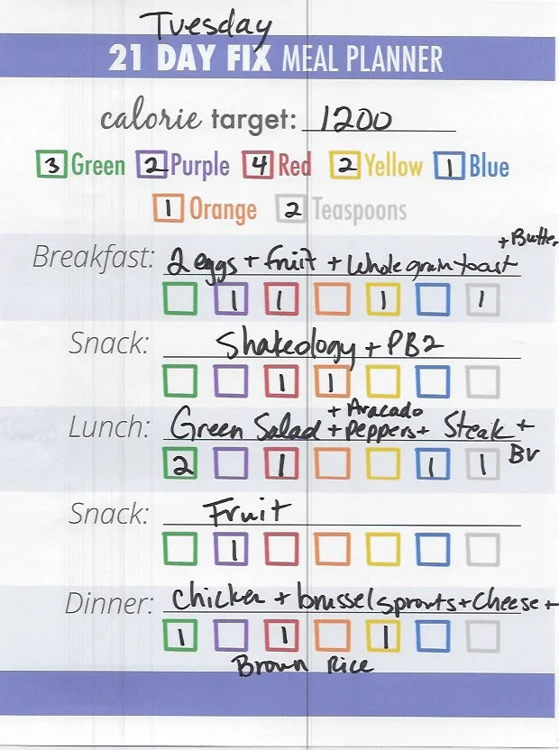 21 Day Fix Tuesday.jpeg