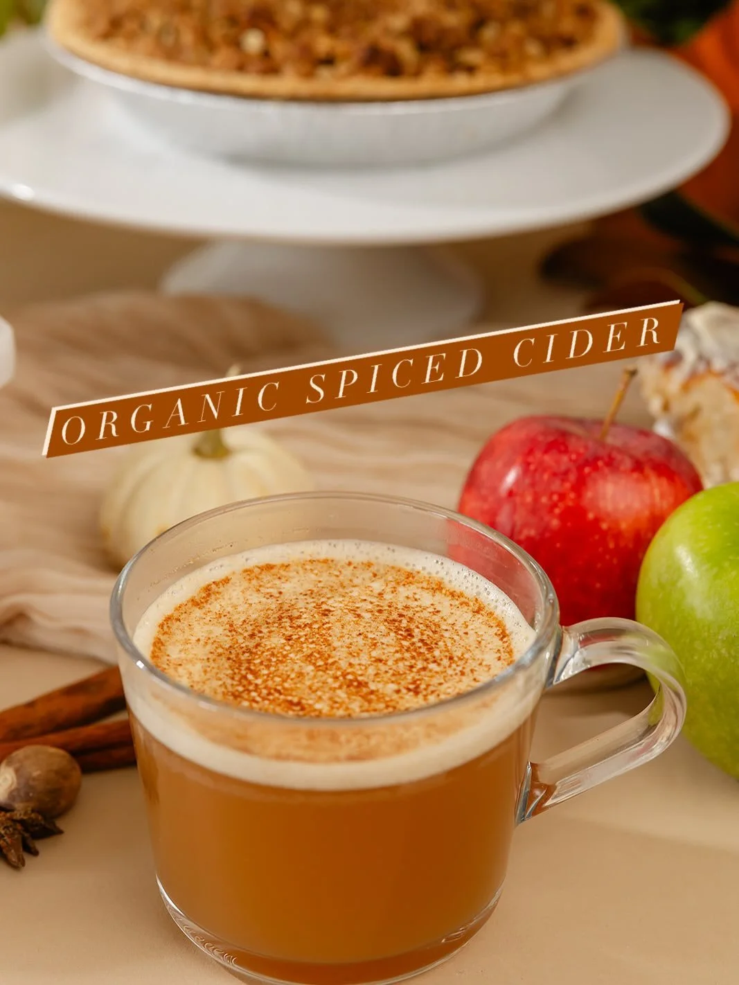 π π The chill in the air means cider time is here! We have two varieties 1) Organic Spiced Cider: Organic Apple Cider and Organic Spices! Naturally sweet, the aroma will make you feel all the feelings. 2) Caramel Apple Pie Cider: Our Organic Spiced