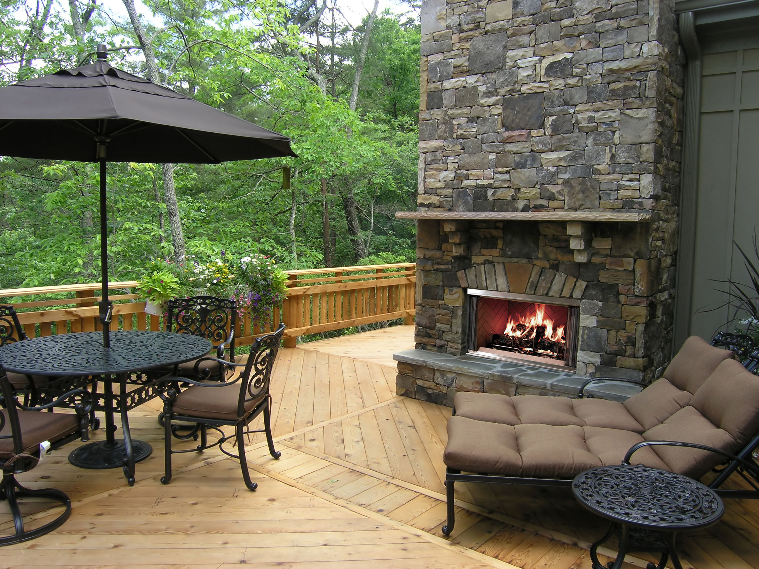 Gas and Wood Fireplace Insert.