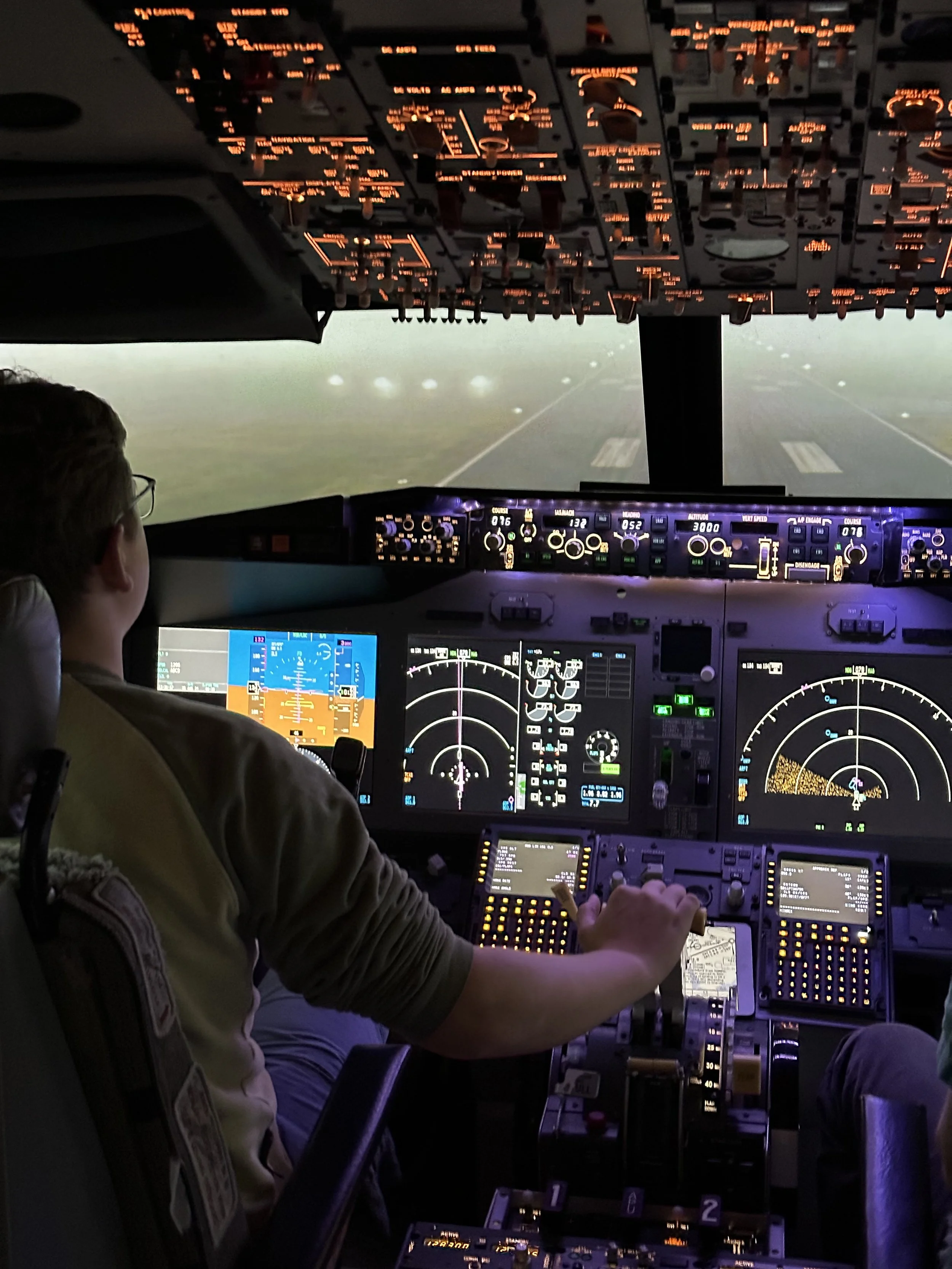 simulated flying experience
