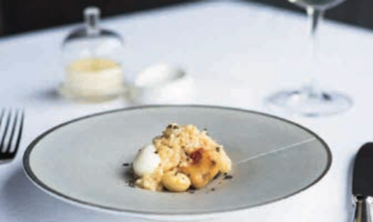 BROWN RICE RISOTTO WITH GRILLED KICHIJI | KAMIMURA