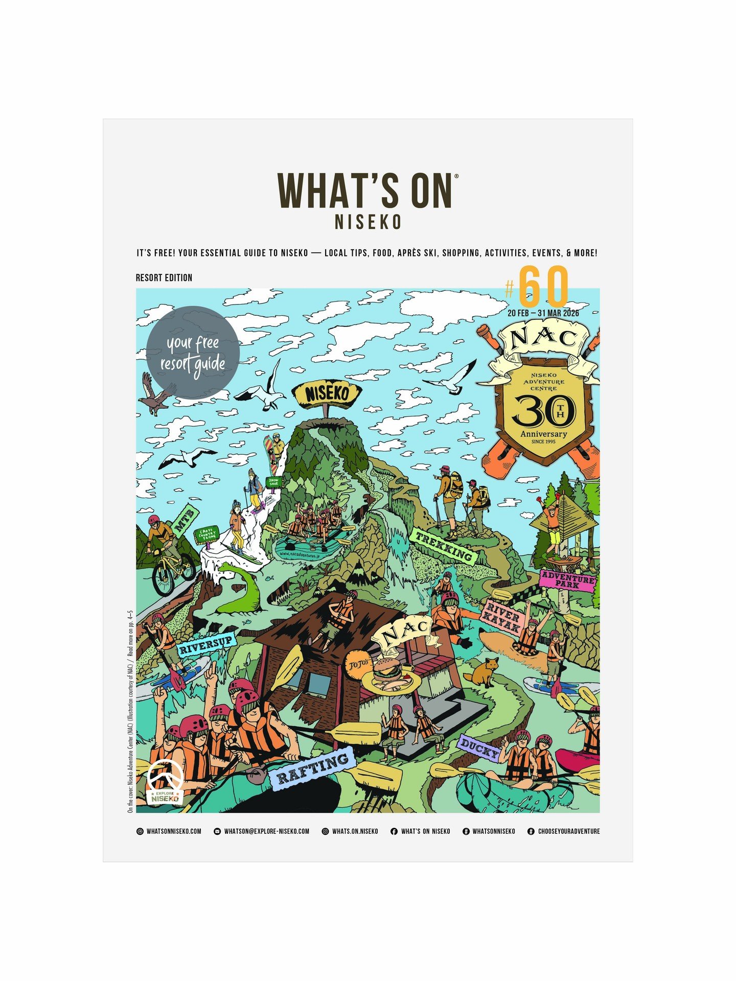What&rsquo;s On Niseko #60 &mdash; Out Now!
Winter 2025/26 &middot; Print &amp; digital

Pick up your free copy at caf&eacute;s, shops and key locations across Niseko, or read it online:
www.whatsonniseko.com/digital-edition

Inside Issue #60:
&bull;