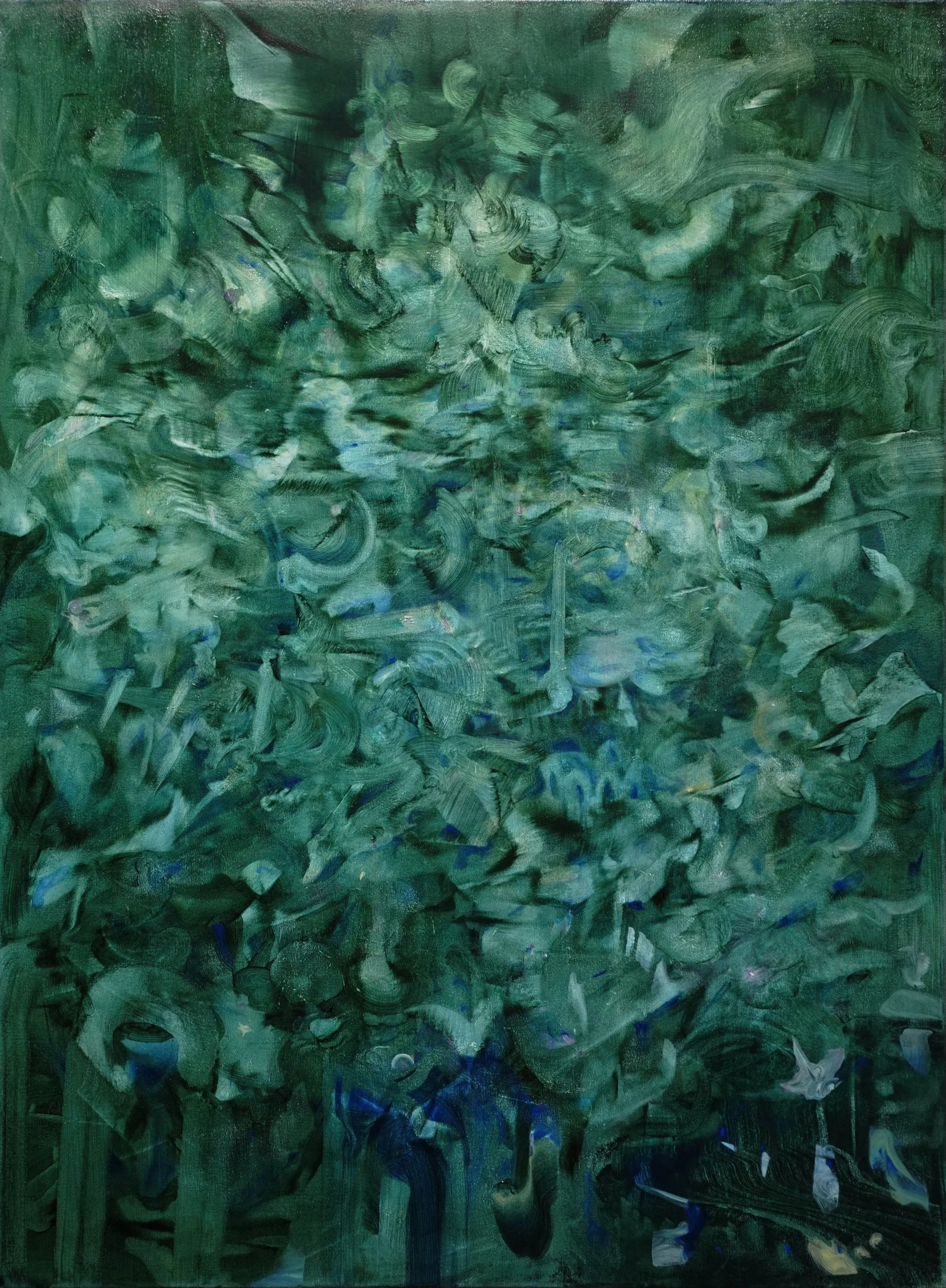 Petal Portal, oil on canvas, 30x40in (76x101cm), 2025