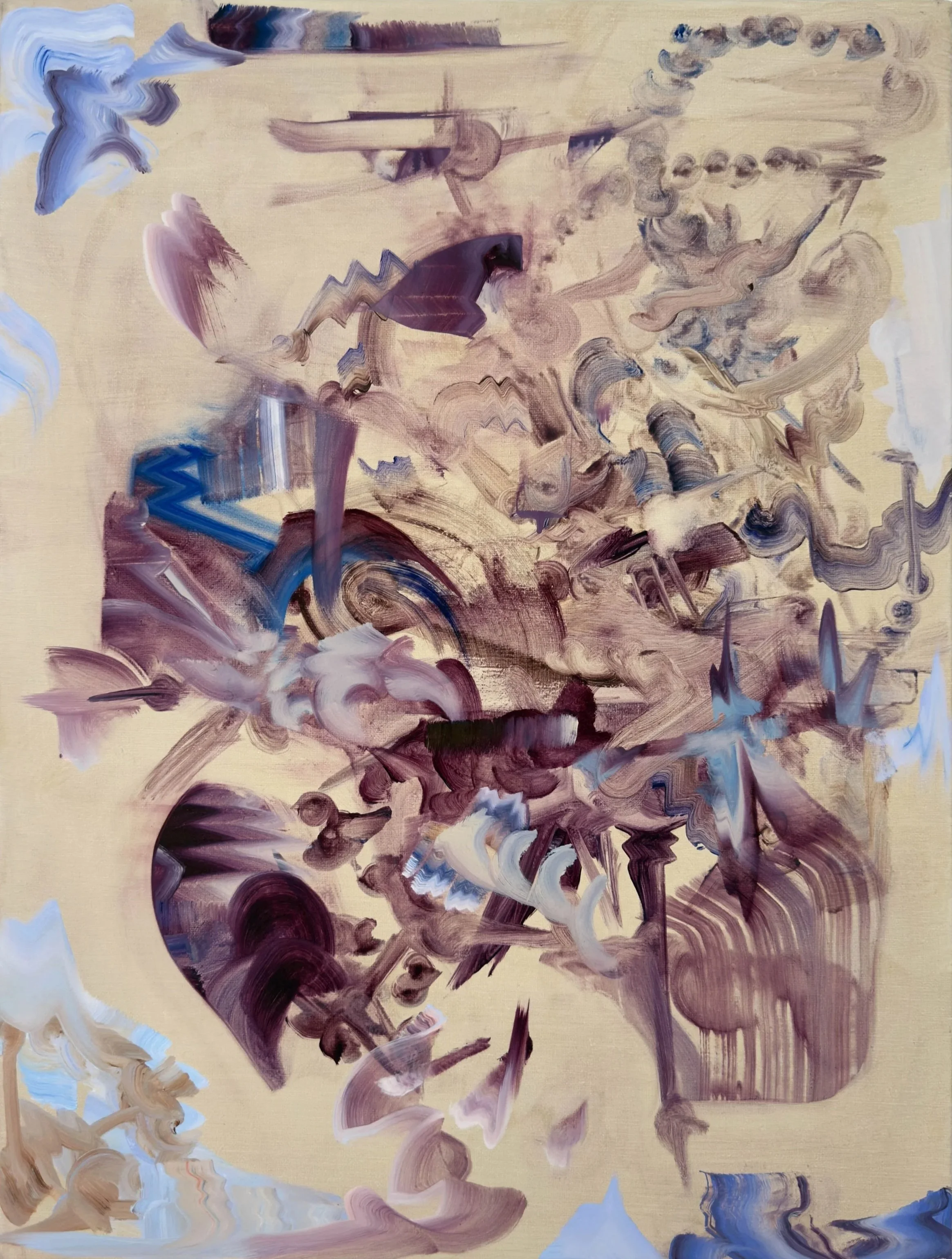 Sweep Again, and by Then, oil on linen, 18x24in, 2025