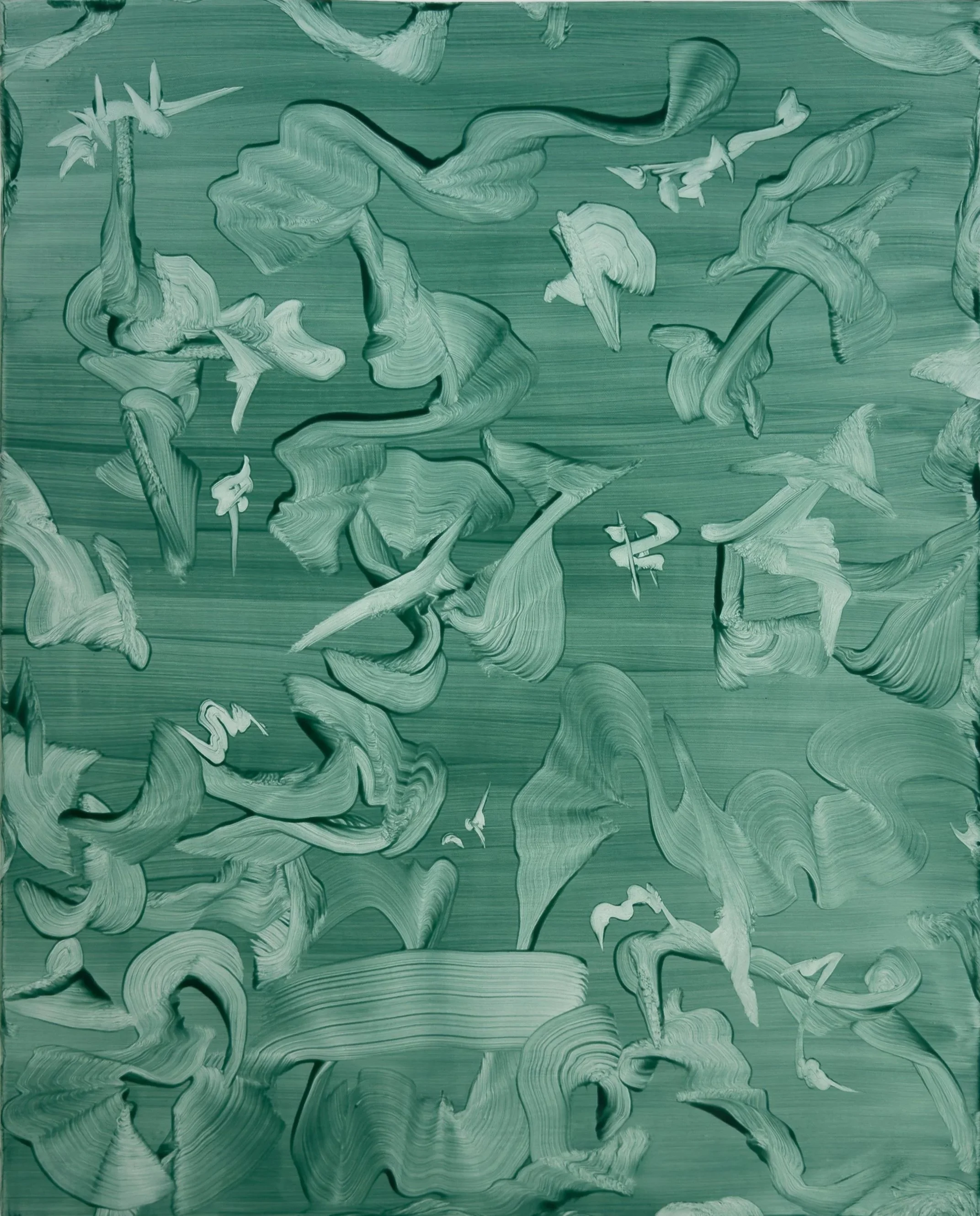 In a Moment of Grace, acrylic on linen, 24x30in (60x75.5cm), 2025